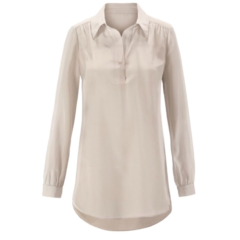 Silk blouse.